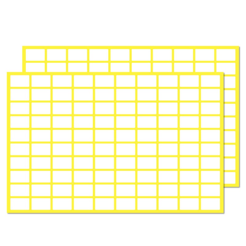 TownStix 0.5" x 0.3", 2000 Pack - Small Price Stickers, White Label Stickers to Write On - Image 1